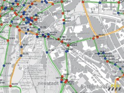 Kassel Wegweisung, Standortplan